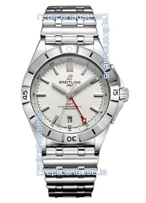 Breitling Chronomat Automatic GMT 40 White Dial 1:1 Mirror Swiss Replica Watch 