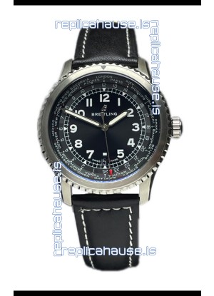 Breitling Navitimer Aviator 8 B35 Unitime Automatic 45 Black Dial 1:1 Mirror Swiss Replica Watch 