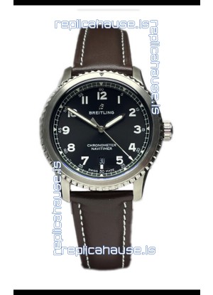 Breitling Navitimer Aviator 8 Automatic 41 Black Dial 1:1 Mirror Swiss Replica Watch 