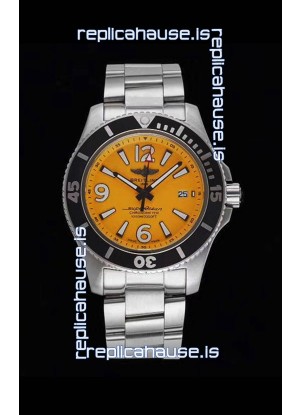 Breitling Superocean Automatic 44 Steel - Yellow Dial 1:1 Mirror Replica
