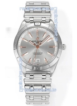 Breitling Chronomat 36MM Stainless Steel Casing 1:1 Mirror Replica Watch Steel Dial