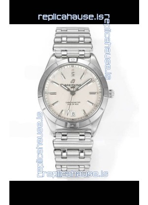 Breitling Chronomat 36MM Stainless Steel Casing 1:1 Mirror Replica Watch White Dial