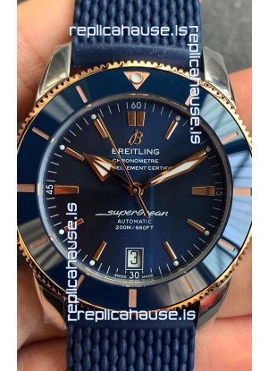 Breitling SuperOcean Heritage II B20 44MM Blue Dial Two Tone Bezel 1:1 Mirror Replica