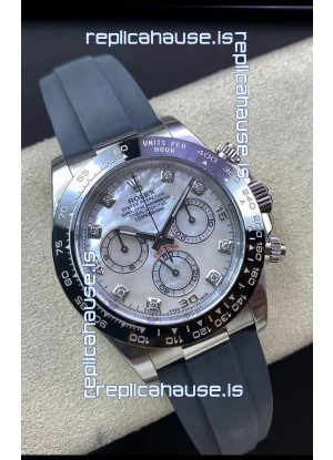 Rolex Cosmograph Daytona 116519LN Pearl Dial Cal.4130 Movement - 904L Steel Watch