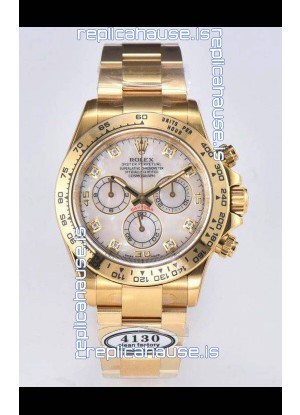 Rolex Cosmograph Daytona M116508-0007 Yellow Gold Original Cal.4130 Movement - 904L Steel Watch