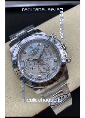 Rolex Cosmograph Daytona M116509-0064 Pearl Dial Cal.4130 Movement - 904L Steel Watch
