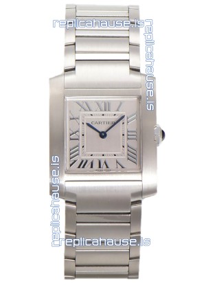 Cartier Tank Francaise Stainless Steel Swiss Quartz Replica Watch 25.70MM