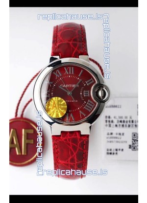 Ballon De Cartier Swiss Automatic 1:1 Mirror Quality 33MM in Steel Case 