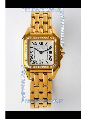 PANTHERE de Cartier Edition 27MM 1:1 Mirror Swiss Watch Yellow Gold Casing