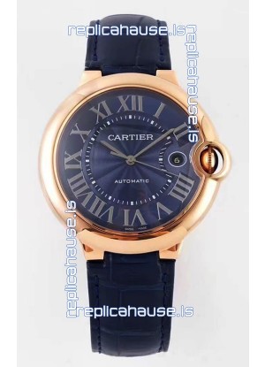 Ballon De Cartier Swiss Automatic 1:1 Mirror Quality 42MM in Rose Gold Casing