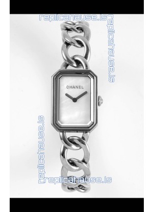 Chanel Premiere Gourmette Chain Watch - Swiss Quartz Movement in White Dial 