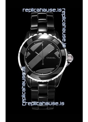 Chanel J12 Untitled Black Ceramic Casing Watch 1:1 Mirror Replica Watch - 38MM Automatic Movement