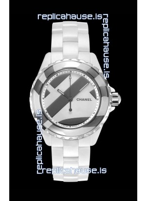 Chanel J12 Untitled White Ceramic Casing Watch 1:1 Mirror Replica Watch - 38MM Automatic Movement