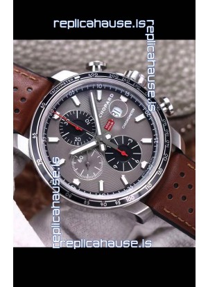 Chopard Classic Racing Chronograph 1:1 Mirror Replica Watch in Steel Casing - Grey Dial 