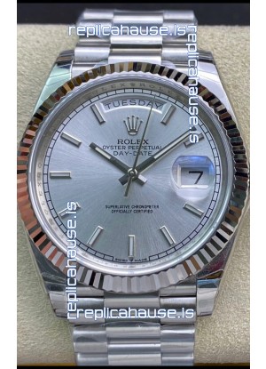 Rolex Day Date Presidential 904L Steel 40MM - Steel Dial 1:1 Mirror Quality Watch