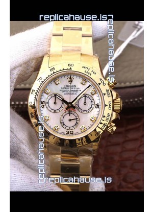Rolex Cosmograph Daytona 116508 Yellow Gold Original Cal.4130 Movement - 904L Steel Watch