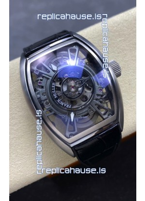 Franck Muller Curvex Grand Central Tourbillon Stainless Steel Watch in 1:1 Mirror Replica Watch