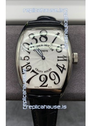 Franck Muller Crazy Hours Automatic Swiss Super Clone Replica Watch in White dial
