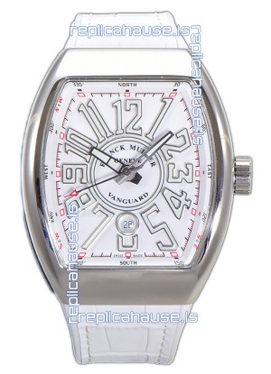 Franck Muller Vanguard Yachting V45 Stainless Steel Casing Rubber Clad Strap Swiss Replica Watch 