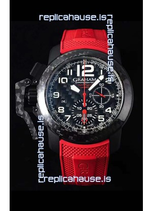 Graham Chronofighter Superlight Carbon Red 1:1 Mirror Swiss Replica Watch 