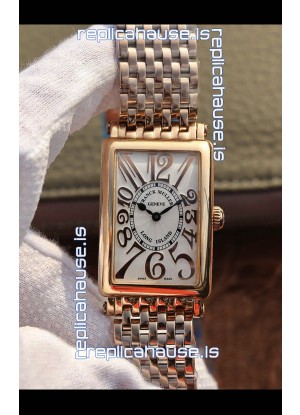 Franck Muller Long Island Pink Gold Swiss Watch in Swiss Quartz Movement