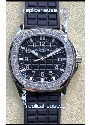 Patek Philippe Aquanaut LUCE 5072A-001 Quartz Swiss Replica Watch in Black Dial 35MM