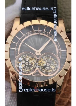 Replica Roger Dubuis Excalibur RDDBEX0280 1:1 Mirror Replica Watch in Rose Gold Casing