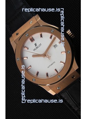 Hublot Classic Fusion King Gold Opalin Swiss Replica Watch - 1:1 Mirror Replica