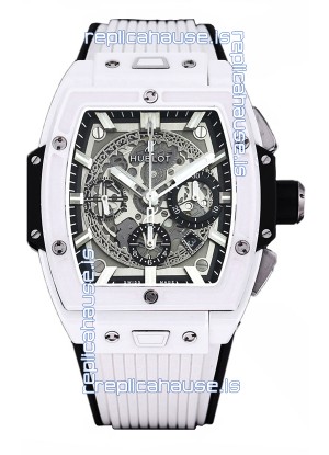 Hublot Spirit of Bang Edition Watch in White Ceramic Casing - 42MM Swiss Replica