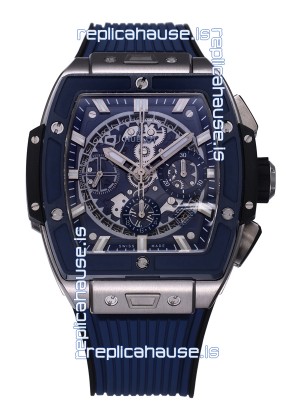 Hublot Spirit of Bang Titanium Casing Ceramic Bezel Blue Dial - 42MM Swiss Replica