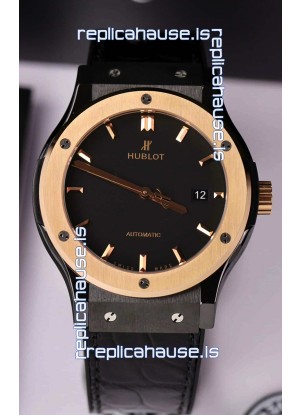 Hublot Classic Fusion Ceramic Casing Rose Gold Bezel Superclone Watch 42MM