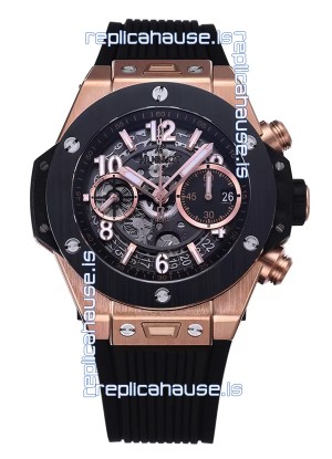 Hublot Big Bang Unico Rose Gold Casing 1:1 Mirror Edition Swiss Replica Watch