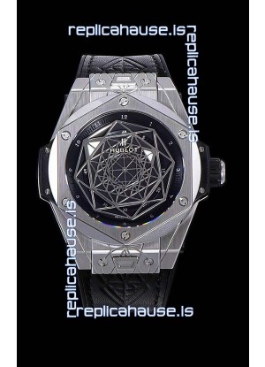 Hublot Big Bang One Click Sang Bleu 1:1 Mirror Replica in Stainless Steel Casing 45MM - Black Dial