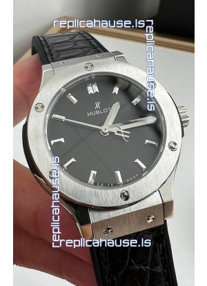 Hublot Classic Fusion Stainless Steel 33MM Black Dial Swiss Quartz Movement Watch 1:1 Mirror Quality