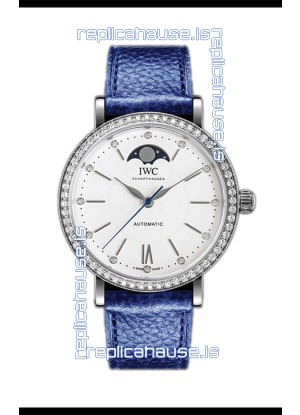 IWC Portofino IW659601 Automatic Moon Phase Steel Casing Watch in White Dial 37MM