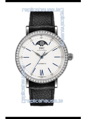 IWC Portofino IW659601 Automatic Moon Phase Steel Casing Watch in White Dial 37MM