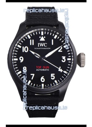IWC Big Pilot's IW326906 Top Gun Edition 43MM Black Nylon Strap Ceramic Swiss Replica 