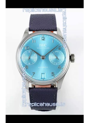 IWC Super Clone Portugieser Swiss 1:1 Mirror Replica Watch Turquoise Dial Steel Case Watch