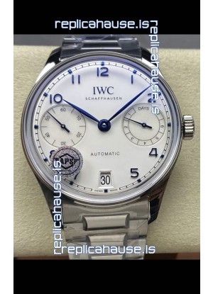 IWC Super Clone Portugieser Swiss 1:1 Mirror Replica Watch White Dial Steel Case Watch