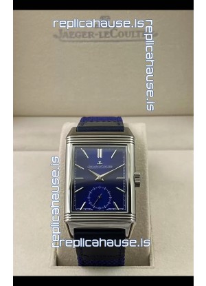 Jaeger-LeCoultre Reverso DuoFace Steel Casing Watch Blue Dial in Swiss Automatic Movement