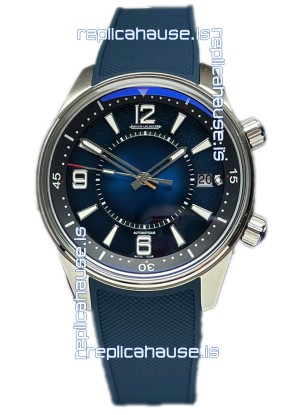 Jaeger LeCoultre Polaris Date Blue Dial Rubber Strap 1:1 Mirror Replica Watch 42MM