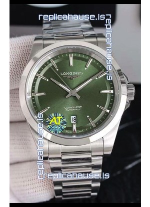 Longines Conquest Automatic Green Dial Automatic Watch in Steel Casing