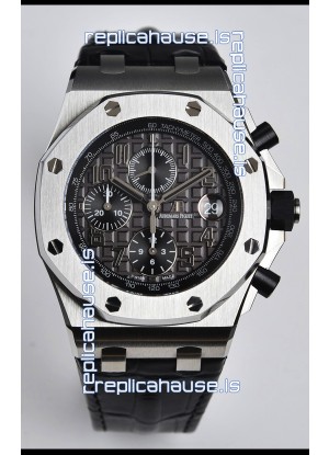 Audemars Piguet Royal Oak Offshore Grey Dial Chronograph 1:1 Mirror Replica Watch - 904L Steel 