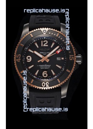 Breitling Superocean Automatic 46 Black Steel - Black Dial in DLC Coated Casing 