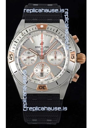 Breitling Chronomat B01 42 Edition Swiss 904L Steel Casing Silver Dial 1:1 Mirror Replica Watch