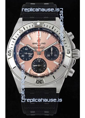 Breitling Chronomat B01 42 Edition Swiss 904L Steel Casing Pink Dial 1:1 Mirror Replica Watch