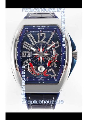 Franck Muller Vanguard KOI V45 YT SC DT AC BL KOI 2 Swiss Replica Watch 
