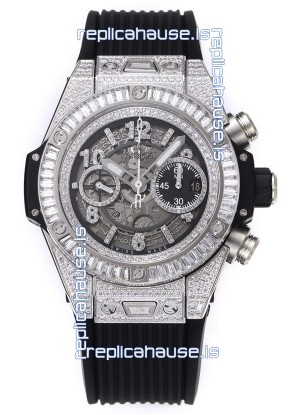 Hublot Big Bang Unico Stainless Steel Diamonds Casing 1:1 Mirror Edition Swiss Replica Watch