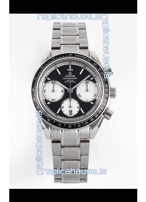 Omega Speedmaster Racing 904L Steel Chronograph 1:1 Mirror Replica in Black Dial