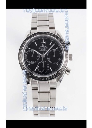 Omega Speedmaster Racing 904L Steel Chronograph 1:1 Mirror Replica in Black Dial